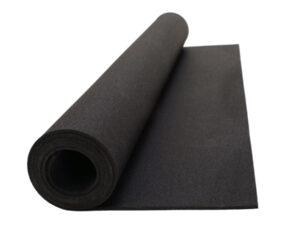 Rollo de piso de caucho 5mm negro