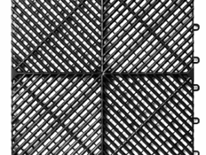 Piso Modular PVC 18 mm (40 cm x 40 cm)  negro